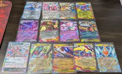 Pokemon TCG 13 Card EX Rare Art Holo Lot, multiple sets, sleeved after opening - Image 1