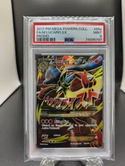 Pokemon M Lucario EX 055A/111 Alternate Art Holo Mega Powers Collection PSA 9 - Image 1
