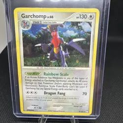 2007 Pokemon Garchomp Holo 9/123 Mysterious Treasures Series - MP - Image 1