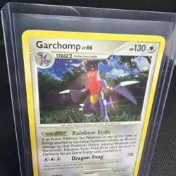2007 Pokemon Garchomp Holo 9/123 Mysterious Treasures Series - MP - Image 2