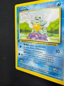 Pokemon Squirtle 63/102 Set Base Prima Edizione Wizards ITA Carte Vintage - Image 4