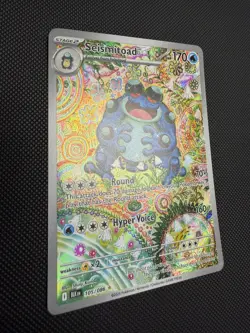 Pokemon Seismitoad Full Art Holo 105/086 Sv: Black Bolt Illustration Rare - Image 2