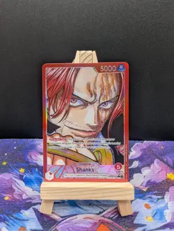 Shanks OP09-001 Alt Art Leader - Emperors in the New World - One Piece TCG - Image 1