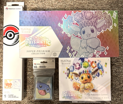 Prismatic Evolutions Pokemon Center ETB, SPC, Playmat, and Card Sleeves TCG - Image 1