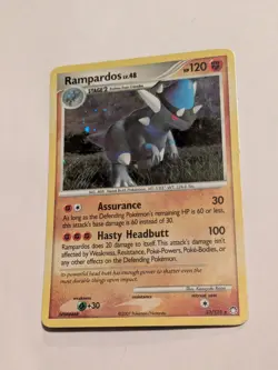 Pokemon Card - Rampardos Mysterious Treasures 33/123 Holo Rare MP/LP - Image 1