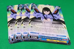 FOR THE SURVIVAL OF THE HUMAN RACE, SATSUKI x4 PS WEISS SCHWARZ ENGLISH - Image 1