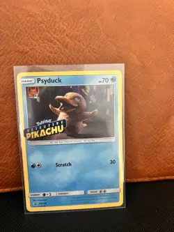 Pokemon TCG Psyduck STAMPED SM199 Holo Detective Pikachu Black Star Promo Card - Image 1
