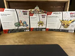 Pokemon TCG: Scarlet & Violet 151 Zapdos & Alakazam EX& poster collection Sealed - Image 2