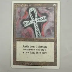 Ankh of Mishra x1 MTG Revised Third 3rd edition 1x Magic Good Heavy Play HP - Image 1