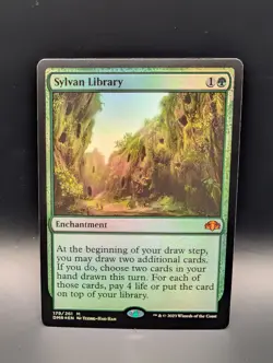 MTG - Sylvan Library - FOIL - Enchantment - DMR #179 - Mythic - Image 1