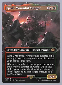Gimli, Mournful Avenger - Borderless - 436 - LOTR: Tales of Middle-earth (LTR) - Image 1