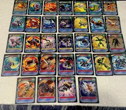 Bandai Digimon D-Tector Series 3 Trading Card Game lot 32 cards common/unc/rare - Image 1