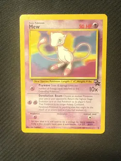 Pokemon TCG: MEW #8 2000 WotC Pokemon League Black Star Promo A - Image 1