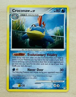 CROCONAW 44/123 - 2007 Pokemon TCG D&P Mysterious Treasures - Uncommon - NM!! - Image 1