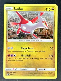 Pokemon TCG Dragon Majesty Latias Sun & Moon SM135 Holo Promo Promo - Image 1