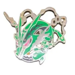 2015 TCG Roaring Skies Mega Rayquaza Metal Enamel Pin Japanese Collector's - Image 1