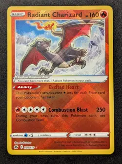 Radiant Charizard 020/159 Pokemon Crown Zenith Sword & Shield Ultra Rare NM - Image 1