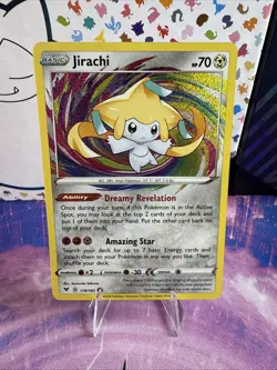 Pokemon TCG Jirachi 119/185 SWSH04: Vivid Voltage Amazing Rare Near Mint - Image 1