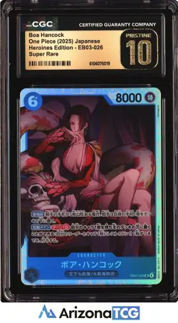 One Piece 2025 Boa Hancock EB03-026 Heroines Edition Japanese BLACK LABEL CGC 10 - Image 1