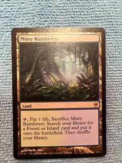 Misty Rainforest MTG Zendikar #220/249 NM Non Foil - Image 1