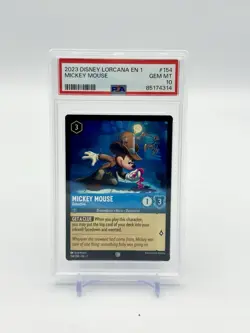 MICKEY MOUSE 2023 Disney Lorcana The First Chapter Detective 154/204 PSA 10 - Image 1