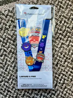 2024 Pokemon Center Lanyard and Pins London International Championship EUIC - Image 2