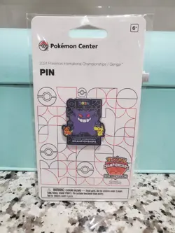 2024 Pokemon Center International Championships GENGAR Pin NEW - Image 1