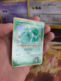 Pokemon Karte Card Erikas Bulbasaur Bisasam Gym Corocoro Promo Wotc japanese NM+ - Image 5