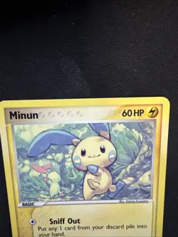 Pokemon Minun 41/107 Non-Holo Deoxys Card - Image 2
