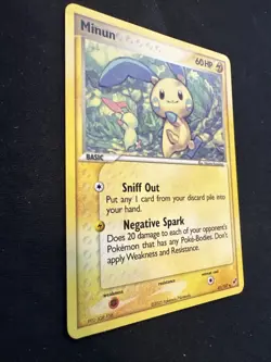 Pokemon Minun 41/107 Non-Holo Deoxys Card - Image 5