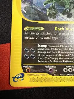Pokemon Tyranitar Expedition Card 66/165 Rare Condition Non Holo - Image 5