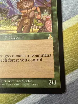 Rofellos, Llanowar Emissary - Urza's Destiny - Magic the Gathering Vintage 1999 - Image 5