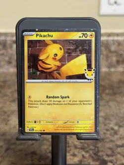 Pokemon Pikachu 051 /162 2026 Pokemon Day Stamped Promo TCG NM - Image 1