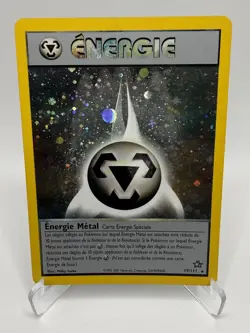 2001 Pokemon FRENCH Unlimited Neo Genesis Energy-Energy Metal Holo 19/111 - Image 1