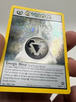 2001 Pokemon FRENCH Unlimited Neo Genesis Energy-Energy Metal Holo 19/111 - Image 5