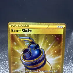 Pokemon Boost Shake (Secret) 229/203 SWSH07: Evolving Skies Holo Gold TCG NM - Image 3