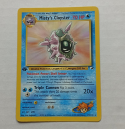 Misty's Cloyster 29/132 Rare First Edition Pokemon Gym Heroes Very Good+ - Image 1