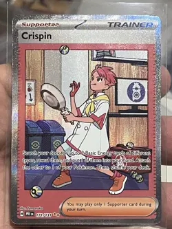 Pokemon Crispin 171/131 Prismatic Evolutions Special Illustration Rare SIR (LP) - Image 1