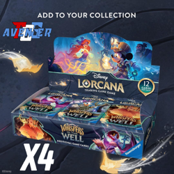 SEALED CASE! 4x Disney Lorcana: Whispers in the Well Booster Box - Image 1
