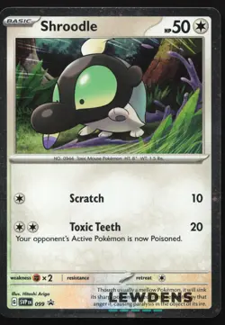 Shroodle - SVP 099 - Cosmos Holo - SV Black Star Promos - Pokemon Card - Image 1