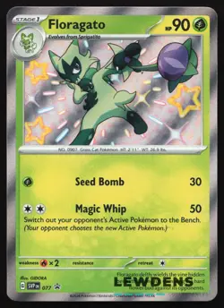 Floragato - SVP 077 - Shiny Rare Promo - SV Black Star Promos - Pokemon Card - Image 1