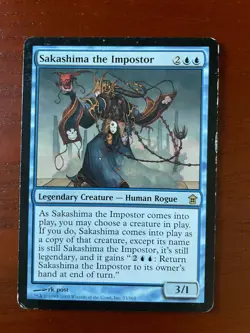 MTG Sakashima, the Imposter CARD SINGLE USED EXC CONDITION SEE PHOTOS - Image 1