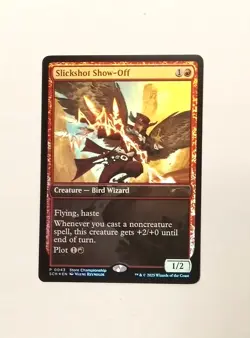 MAGIC THE GATHERING SLICKSHOT SHOW-OFF STORE CHAMPIONSHIP PROMO FOIL - Image 1