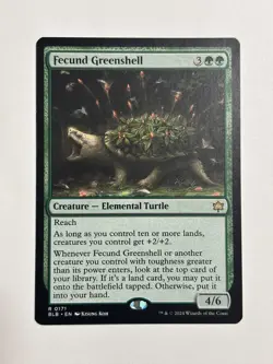 Fecund Greenshell Bloomburrow Magic the Gathering MTG Card - Image 1