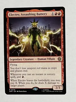 Electro, Assaulting Battery Marvel's Spider-Man Regular MTG Near Mint NM #76 - Image 2