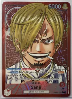 Sanji PRB01-001 Leader Alt Art PRB-01 Premium The Best One Piece Card English NM - Image 1