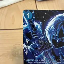 One Piece Tashigi OP06-050 R 2 English Foil Card Game Navy Rare - Image 2
