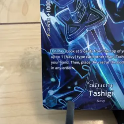 One Piece Tashigi OP06-050 R 2 English Foil Card Game Navy Rare - Image 5