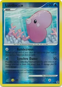 1x Luvdisc - 77/106 - Common - Reverse Holo Moderately Played Pokemon Diamond & - Image 1