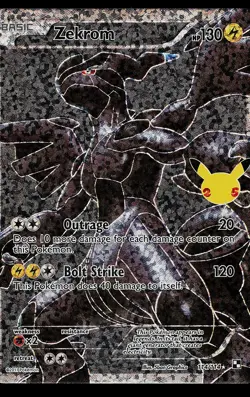 Pokemon Card - Zekrom Celebrations Classic Collection 114/114 Holo - Image 1